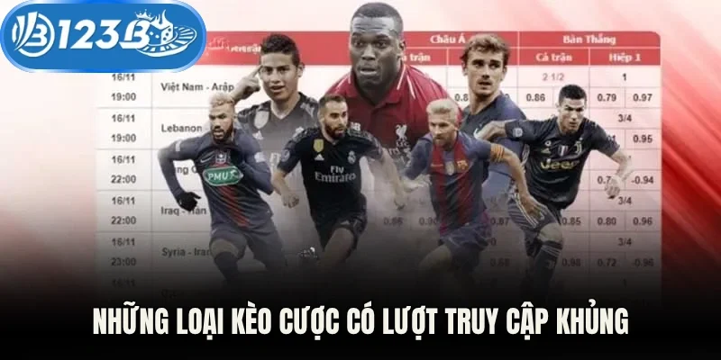 Những loại kèo cược có lượt truy cập khủng